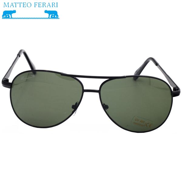 Ochelari de soare stil Aviator, Bărbătești, Matteo Ferari, UV400, MFJH-048BK